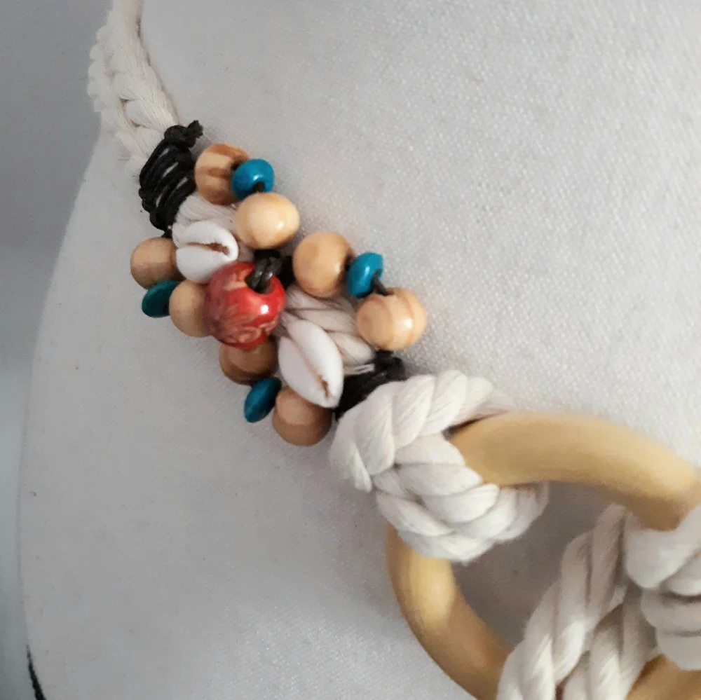 Boho Seashell Tie Belt NWT